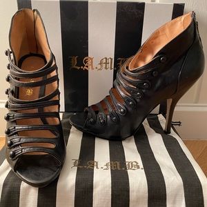 L.A.M.B Vintage ankle booties gently used. Very sexy!!